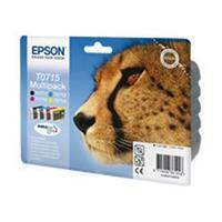 Epson T0715 Multipack - Print cartridge - 1 x black, yellow, cyan, magenta