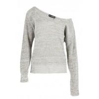 Eppie Oversized Off Shoulder Chunky Jumper