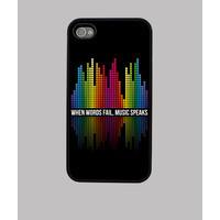 equalizing bars - music speaks (white)