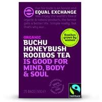Equal Exchange Fairtrade & Organic Buchu Honeybush Rooibos Tea - 25 bags