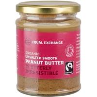 equal exchange organic smooth unsalted peanut butter 280g