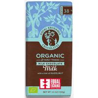 equal exchange organic hazelnut milk chocolate 100g