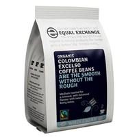 Equal Exchange Organic Faitrade Columbian Excelso Coffee Beans 227g