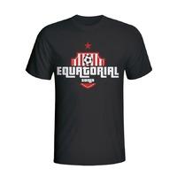 equatorial guinea country logo t shirt black kids