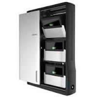 Ergotron Zip12 Charging Wall Cabinet - Cabinet Unit For 12 Netbooks/tablets - Black, Silver - Screen Size: Up To 12 - Wall-mountable