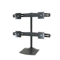 Ergotron DeskStand DS100 Stand for dual flat panel aluminium steel black screen size: up to 24inch mounting interface: 100 x 100 mm 75 x 75 mm