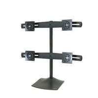 Ergotron DS100 Quad-Monitor Desk Stand Stand for quad flat panel aluminium steel black screen size: up to 24inch mounting interface: 100 x 100 mm 75 x