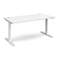 Ergo Elevate Electric Height Adjustable Desk White 1600mm White Frame
