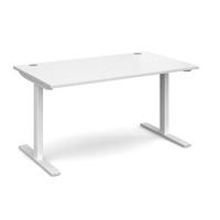 Ergo Elevate Electric Height Adjustable Desk White 1400mm White Frame