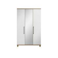 eris oak white mirror wardrobe