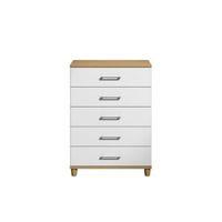 eris oak effect 5 drawer large chest h1102mm w804mm