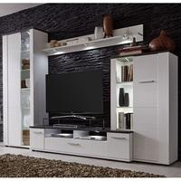 Erika Wooden Living Room Sets In White And Brown With LED