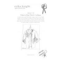 Erika Knight Vintage Wool Knitting Pattern Edge to Edge Stitch Cardigan Aran