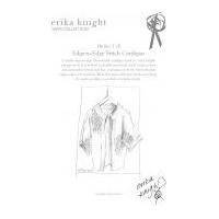 erika knight vintage wool knitting pattern edge to edge stitch cardiga ...