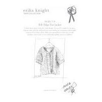 Erika Knight Fur Wool Knitting Pattern Rib Edge Fur Jacket Super Chunky