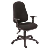 ergo comford executive operator chair without arms with steel base