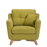 ercol cosenza fabric armchair green