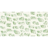 Erica Wakerly Wallpapers Houses Green Cream, HOU G/C