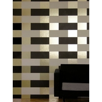 Erica Wakerly Wallpapers Block Brown Cream Gold, BLO B/C/G