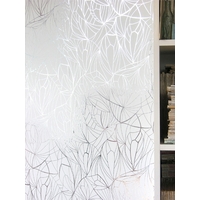 Erica Wakerly Wallpapers Leaf White Silver, LEA S/W