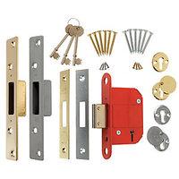 Era British Standard CE 5L Fortress Deadlock 64mm Brass/Chrome