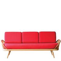 Ercol Originals Studio Couch, Red Wood
