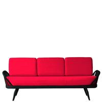 ercol originals studio couch red black