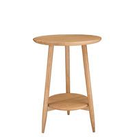 Ercol Teramo Round Side Table, Pale Oak