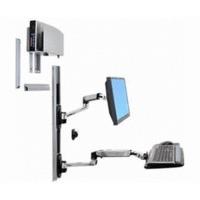 ergotron lx wall mount system polished aluminum