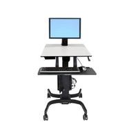 ERGOTRON 24-215-085 WorkFit-C Single LD LCD Sit-Stand Workstation for Laptop