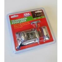 era traditional chrome door lock chrome body with chrome cylinder