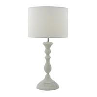 ERM422 Ermin Table Lamp With White Linen Shade
