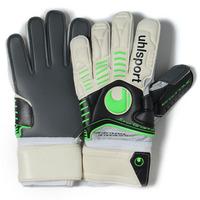 ergonomic supersoft graphit goalkeeper gloves whiteblackflash green