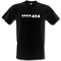 ERROR 404 interest in your problem not found male t-shirt.