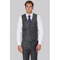 Ermenegildo Zegna Cloth Regular Fit Grey Sharkskin Waistcoat