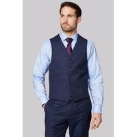 Ermenegildo Zegna Cloth Regular Fit Navy Check Waistcoat