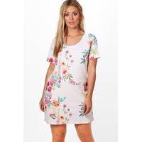 erin floral shift dress multi