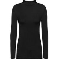 erica basic long sleeve turtleneck top black