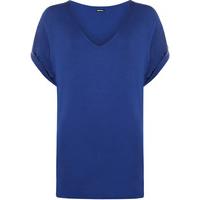 Erin V-Neck Baggy T-Shirt - Royal Blue