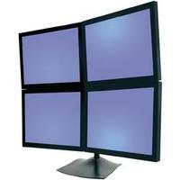 ergotron 33 324 200 ds100 360 rotating quad monitor stand 15 to 24 56k ...