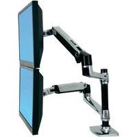 Ergotron 45-248-026 Lx 360° Rotating Dual Monitor Bracket, 15\