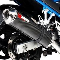 ESI80TEM - Scorpion Factory Satin Titanium Round Exhaust - Suzuki GSF 1200 Bandit 01-06