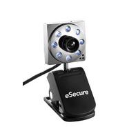 eSecure USB 8MP 8 LED Webcam with Microphone