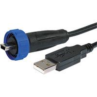 ESKA Bulgin PX0441/2M00 USB 2.0 Adaptor Cable Mini B to Standard A...