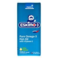 Eskimo 3 Fish Oil with Vitamin E (Lime) - 210ml