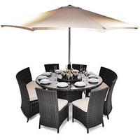 es dallas patio oval dining table set