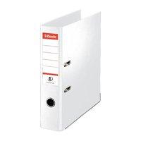Esselte No. 1 Power Lever Arch File PP Slotted 75mm Spine A4 White (Pack 10)
