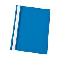 Esselte (A4) Report Flat File Lightweight Plastic Clear Front Blue (1 x Pack of 25)