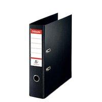 Esselte No. 1 Power Lever Arch File PP Slotted 75mm Spine A4 Black (Pack 10)