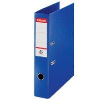Esselte No. 1 Power Lever Arch File PP Slotted 75mm Spine Foolscap Blue (Pack 10)